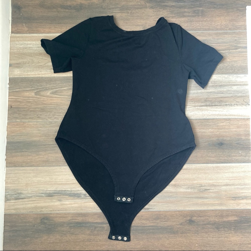 Alice Alexander Organic Cotton Black bodysuit